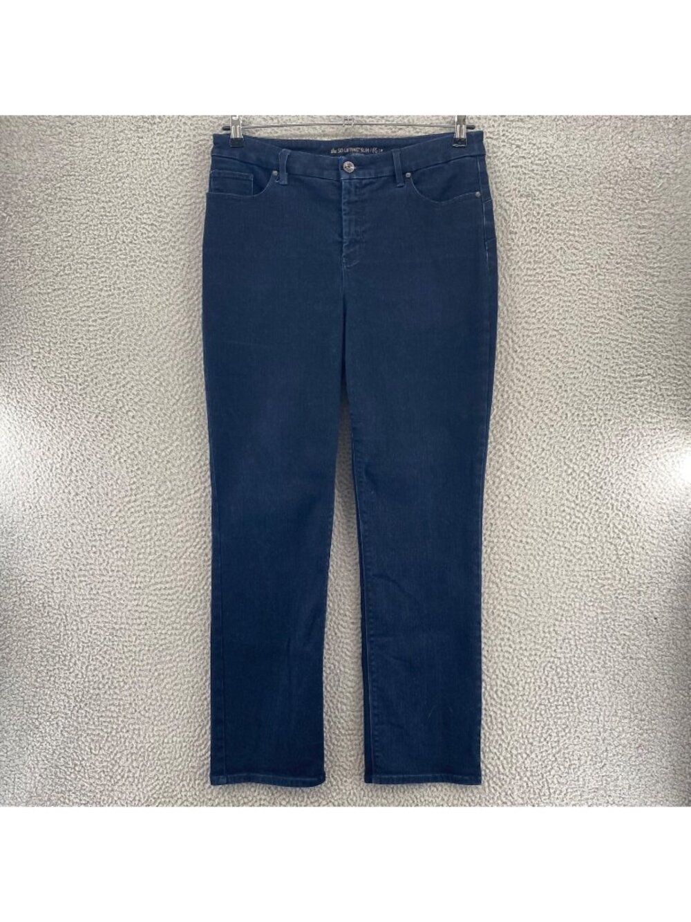 Chicos Jeans Women 2 US 12 Short Blue Denim So Lifting Slim Leg High Rise Pocket